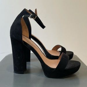 Black Madden Girl platform sandals